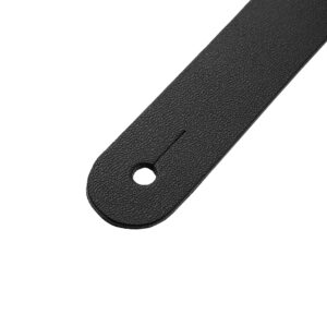 Levy's M26PD-BLK-MAT Tracolla in pelle pieno fiore imbottita Matte Black 3'
