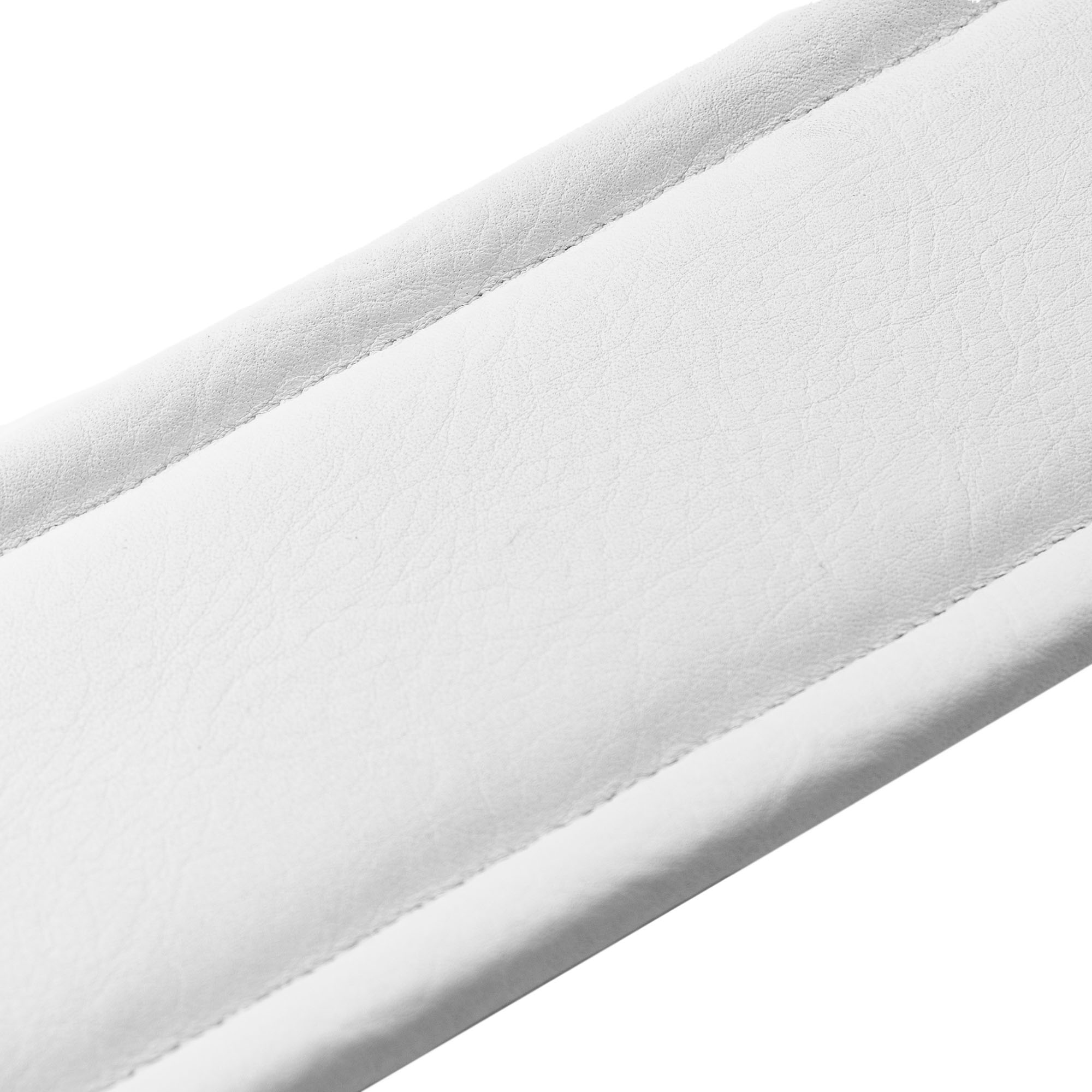 Levy's M26PD-BLK_WHT Tracolla in pelle pieno fiore imbottita Black e White 3'