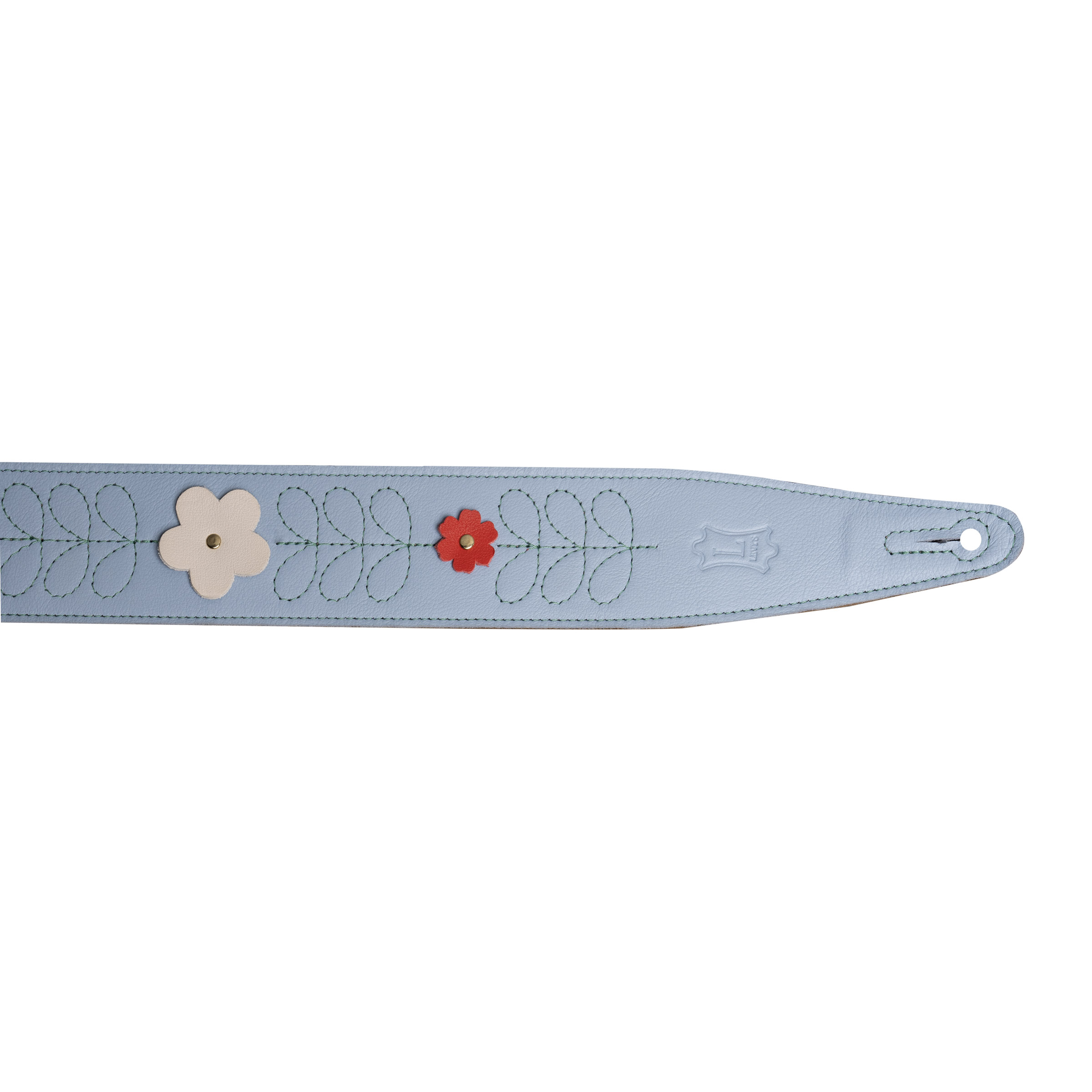 Levy's MG317IB-002 Tracolla in pelle Blue 2.5'