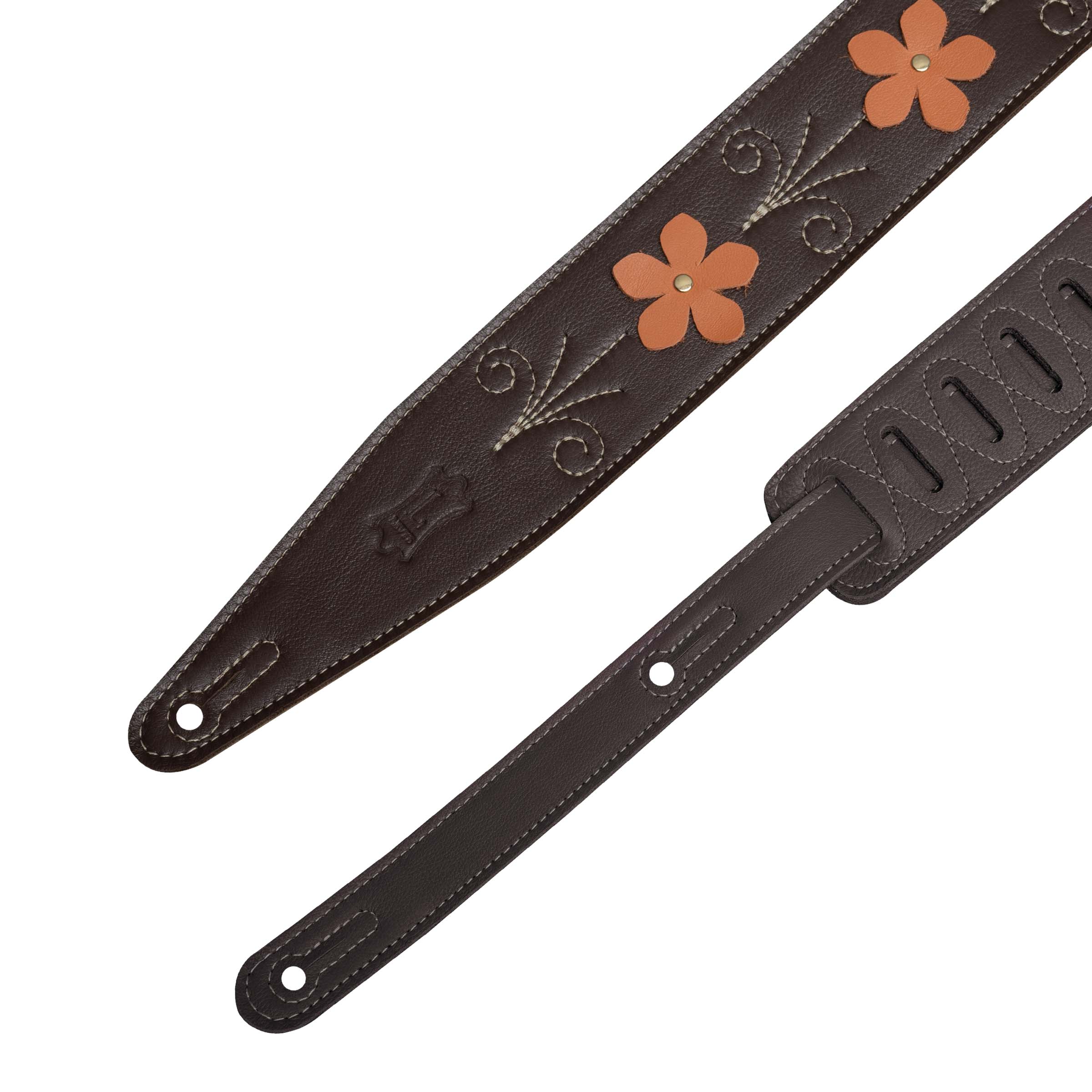 Levy's MG317IB-003 Tracolla in pelle Brown 2.5'