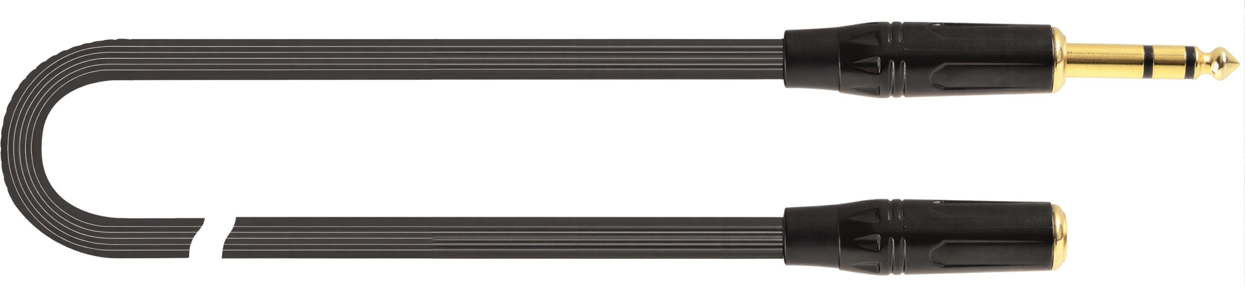 Quik Lok JUST/J63J63F-2 Prolunga Cuffie Jack TRS Stereo 6.3 / Presa Jack TRS Stereo 6.3 2mt